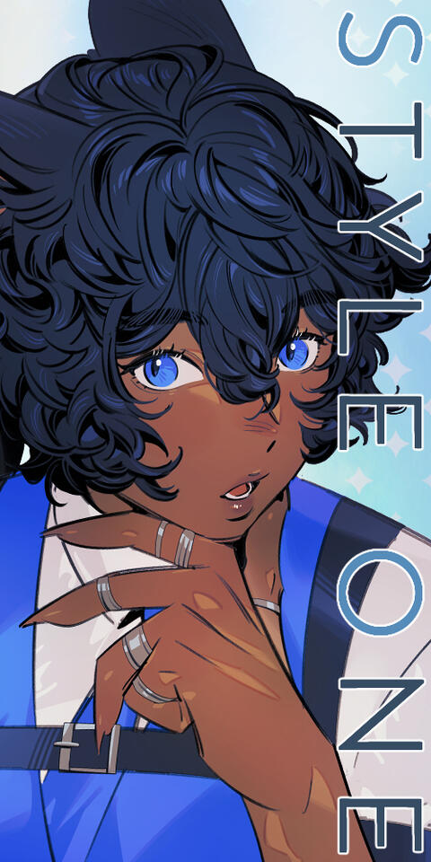 Lines, one base color and one highlight color.